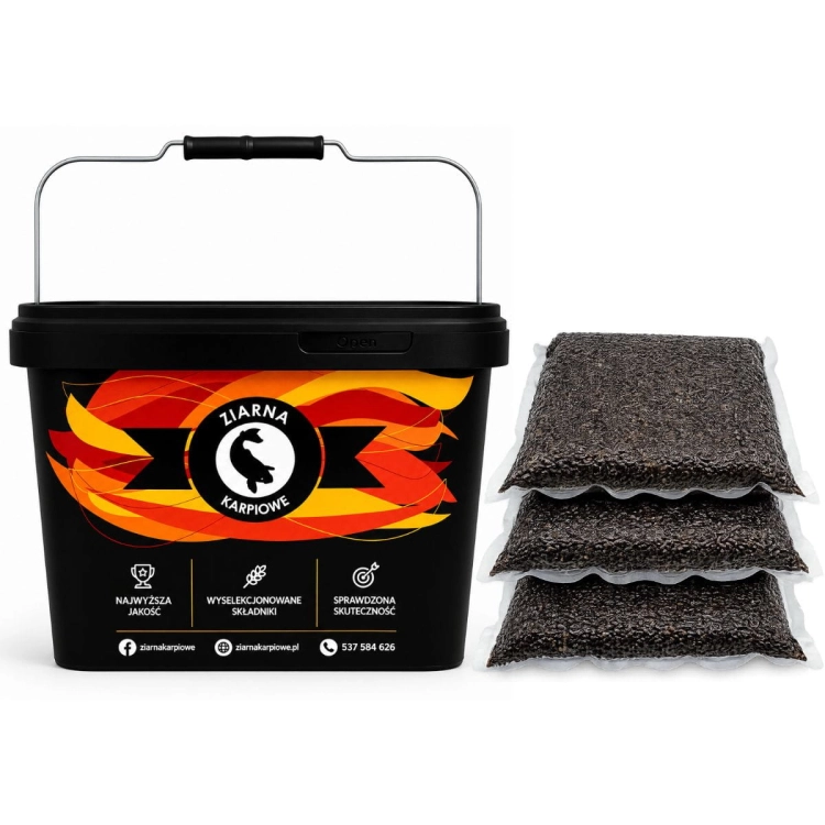3X2KG GOTOWANE KONOPIE - ZESTAW ZIAREN KARPIOWYCH