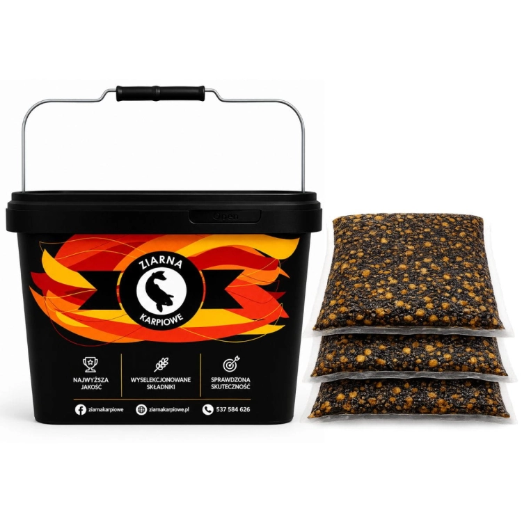 3X2KG MIX ORZECH TYGRYSI - KONOPIE - ZESTAW ZIAREN KARPIOWYCH